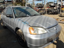 2002 Honda Civic LX Silver Sedan 1.7L AT #A22590
